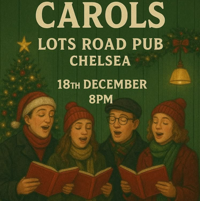 Christmas Carols at the Lots Road Pub