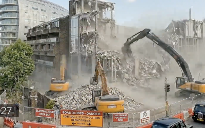 AI film shows how Rockwell Property’s tower for Battersea Bridge might unfold