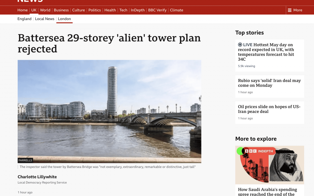 How the press reported the tower campaign victory