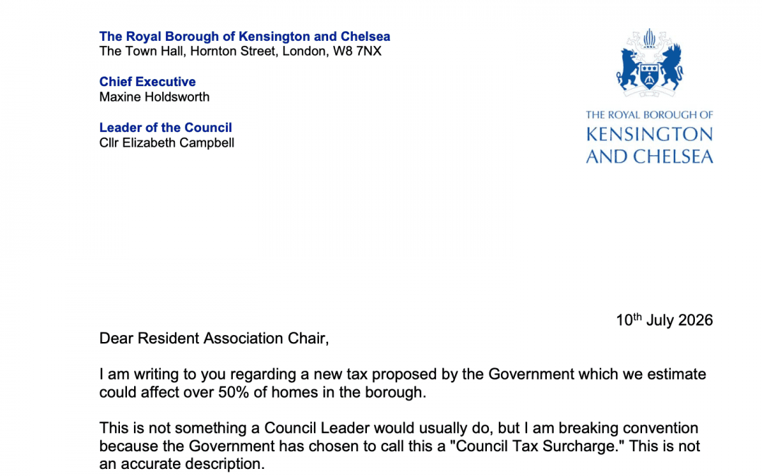 EXCLUSIVE: RBKC Leader Cllr Elizabeth Campbell issues urgent rallying cry for residents to help the council STOP the Mansion Tax