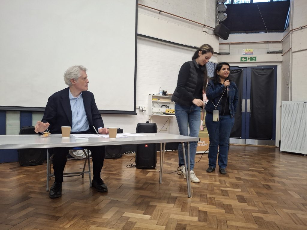 Ben Coleman and Cllrs Bellara and Burns who addressed the meeting