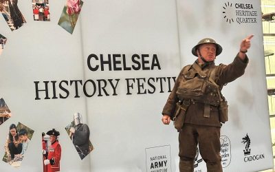 Dignitaries on parade at the Army Museum for gala night to launch Chelsea History Festival